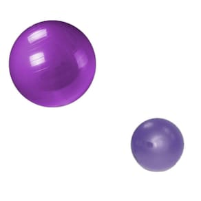 Kit Pilates - Bola Suiça 65Cm + Overball 25Cm