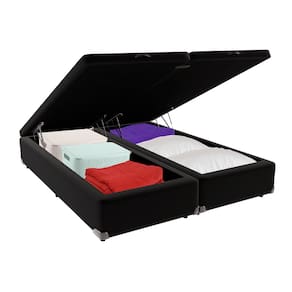 Cama Box Baú Queen 158x198 Preto