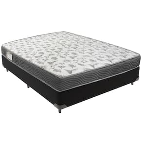 Cama Box Preto e Colchão ISO100 Espuma D33 Viúvo Ortobom