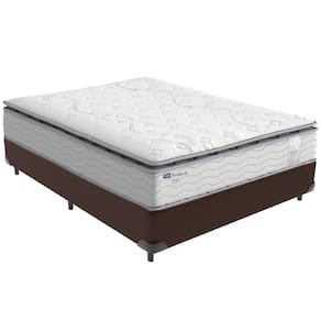 Cama Box Marrom e Colchão Amsterdã Molas Ensacadas Casal Probel
