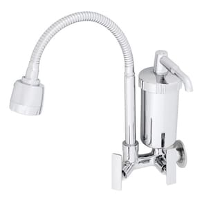 Torneira De Parede Cozinha Gourmet Flex Inox Com Filtro