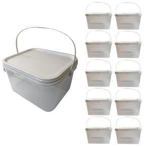 Balde Transparente 2.4L Para Congelar Papinha-Kit 10 Pçs