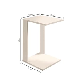 Mesa Lateral Retangular Madeira Decora Canto Enfeita Sala
