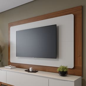 Painel para Tv até 75 Polegadas 220cm Oslo Off White/Canella