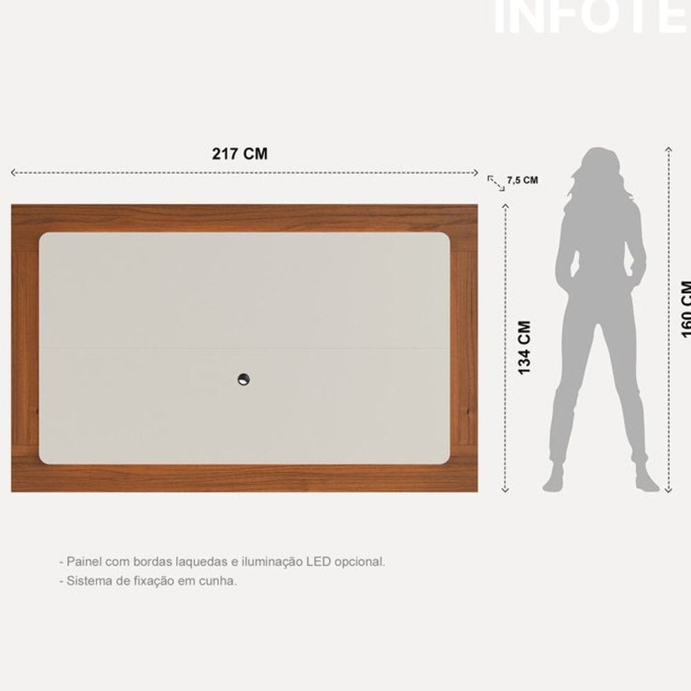 Painel para Tv até 75 Polegadas 220cm | Casas Bahia