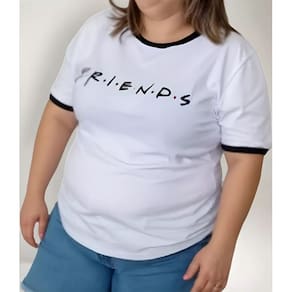 Blusa T-shirt Tamanhos Especiais Plus Size Feminina
