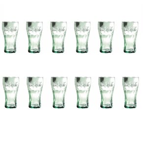 Kit 12 Copos Coca Cola Verde Em Vidro