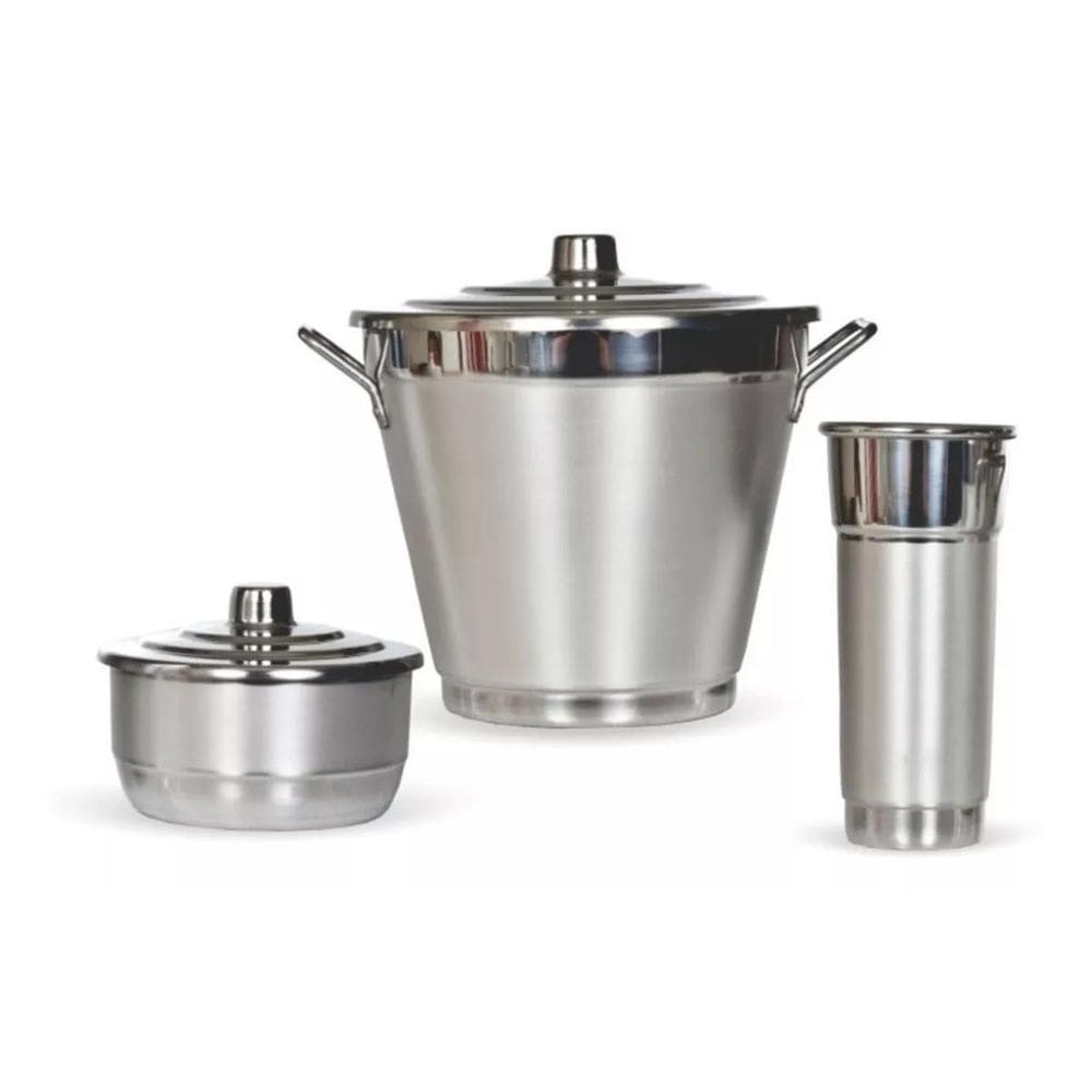 Kit Pia 03 Peças Lixado Alumínio