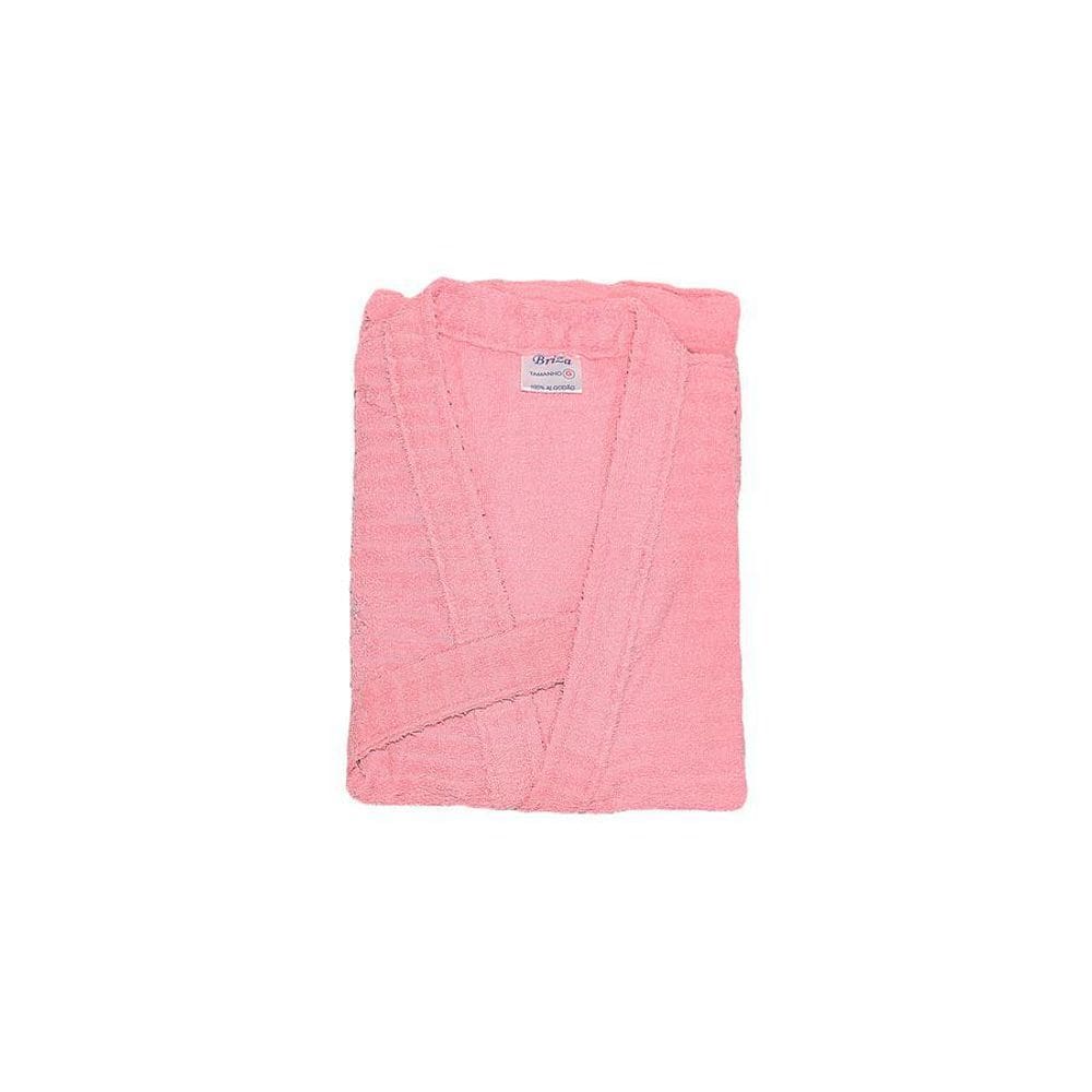Roupão Atoalhado Infantil Briza Rosa 4012 Tamanho 8