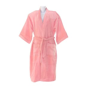 Roupão Veludo Adulto 100% Algodão Briza Rosa 3008 Tam M