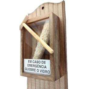 Suporte Porta Papel Higiênico Quebre O Vidro Vintage