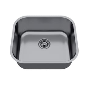 Cuba de Inox para Cozinha N3 40x34x14cm Polida com Válvula Ghel Plus Cinza