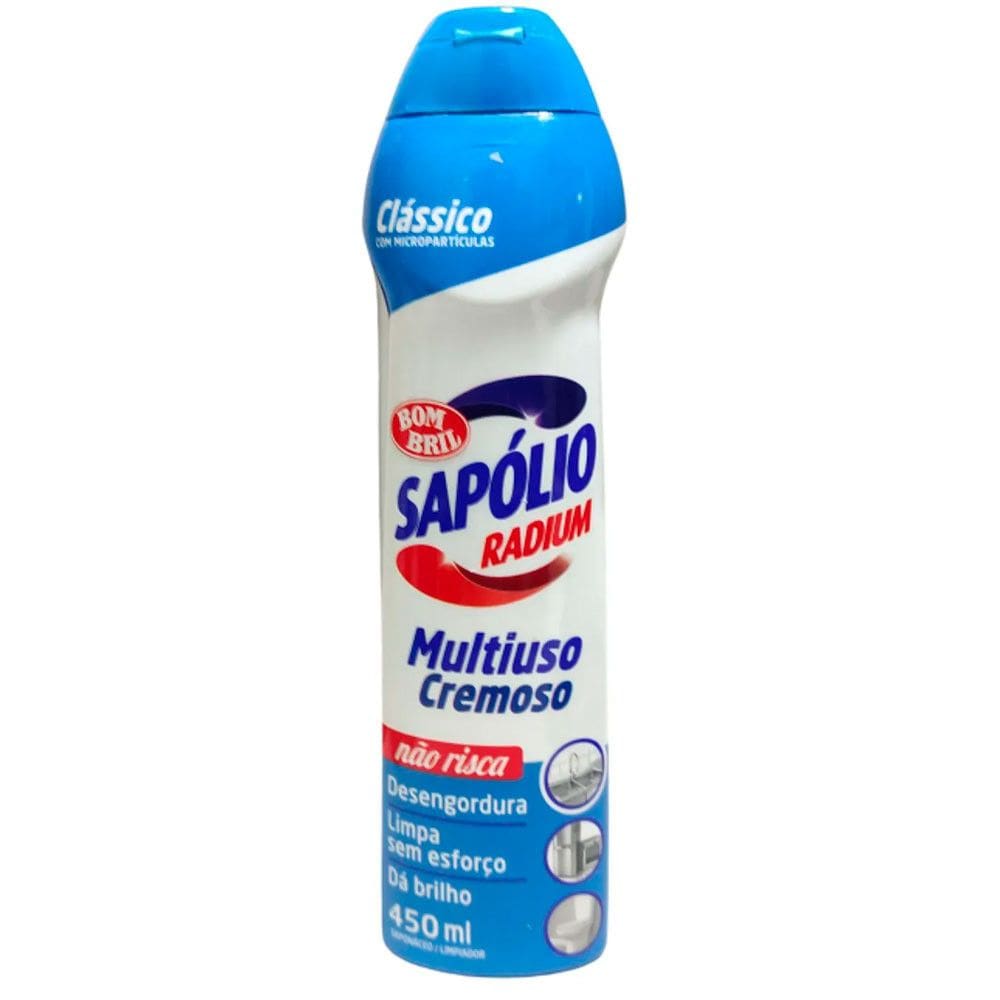 Kit Sapolio Radium Cremoso Clássico 3un 450ml Bombril