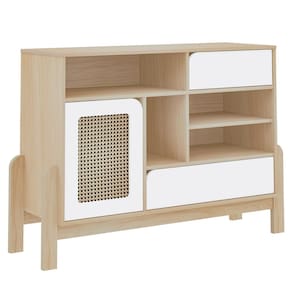 Buffet Aparador 1P 2G 122 cm 4607 Naturale Branco ARLY