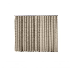 Cortina Jacquard 3,00x2,50 Para Trilho Suíço Vermelho