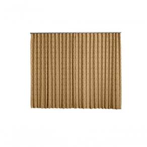 Cortina Jacquard 4,00x2,70 Para Trilho Suíço Azul Marinho