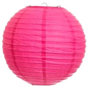 Lanterna Luminária Oriental De Tecido Pink - 35cm