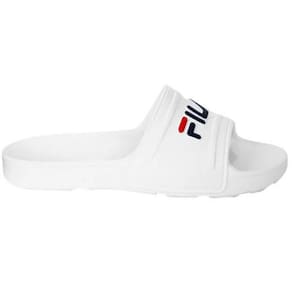 Chinelo Fila Sleek Slide Feminino - Branco e Vermelho