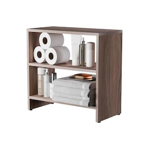 Móvel Organizador Multiuso para Banheiro 50cm Nogal
