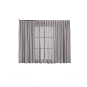 Cortina Linho Tecido 5,00x2,80 Para Trilho Suíço Branco