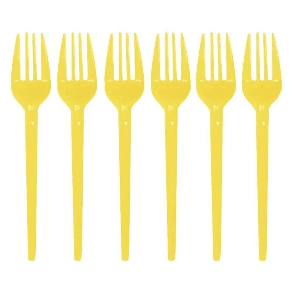 Garfinho Descartável Amarelo Para Festas - 50 Unidades