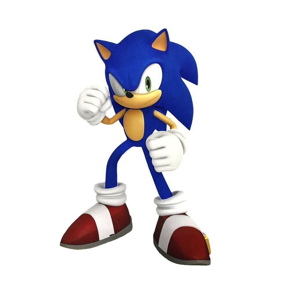 Painel Decorativo Sonic Em Eva - 51cm X 34cm