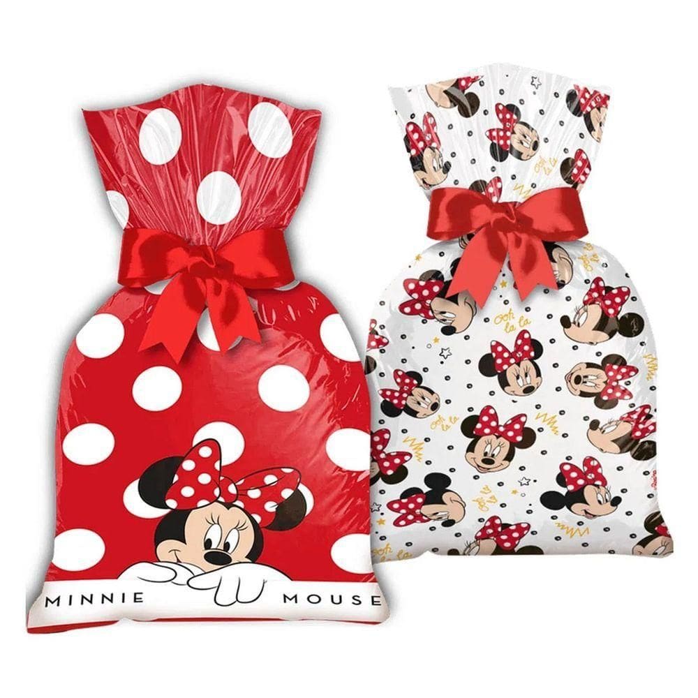 Sacola Surpresa Minnie Mouse 14cm X 27cm - 8 Unidades