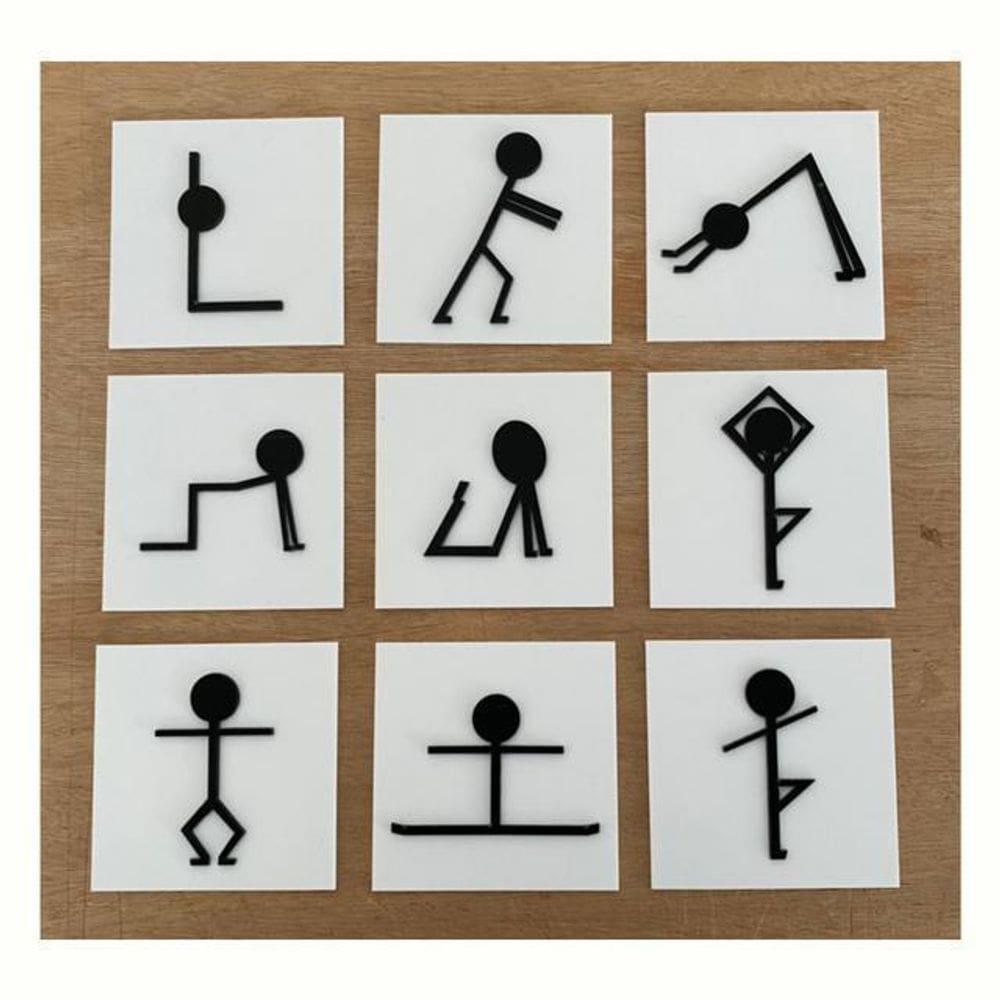 Cards Das Poses Em Acrílico