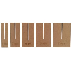 Gabarito Molde Para Laço Mdf Cru Kit Tamanho Ímpares