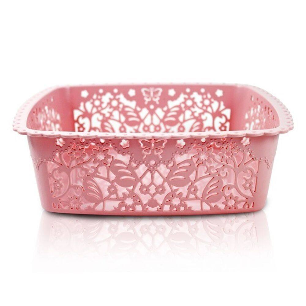 Cesto organizador rosa m coleção lifestyle jacki design