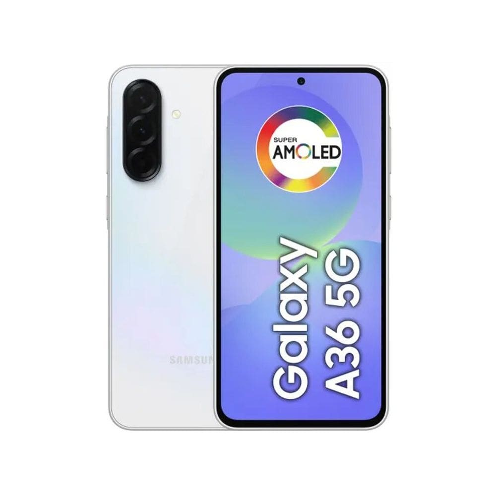 Smartphone Samsung Galaxy A36 128GB 5G - Branco, Câmera Tripla 50MP, RAM 6GB, Tela 6.7"