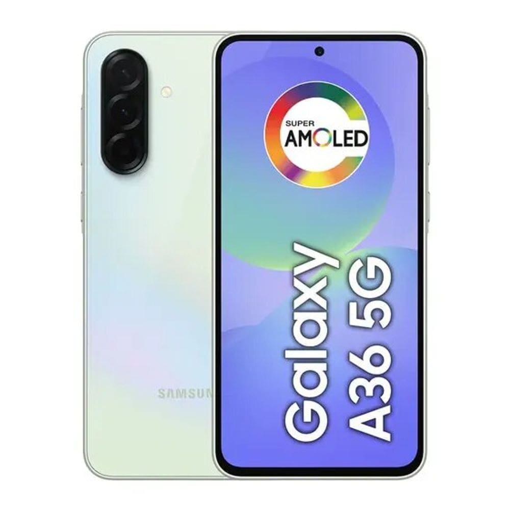 Smartphone Samsung Galaxy A36 128GB 5G - Verde, Câmera Tripla 50MP, RAM 6GB, Tela 6.7"