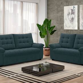 Conjunto Estofado 3 e 2 Lugares Bertioga Petróleo