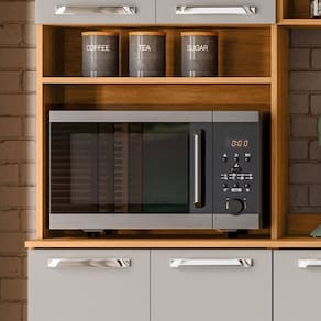 Paneleiro Torre Quente 4 Portas 1 Nicho para Forno Vegas Cinamomo/Off White