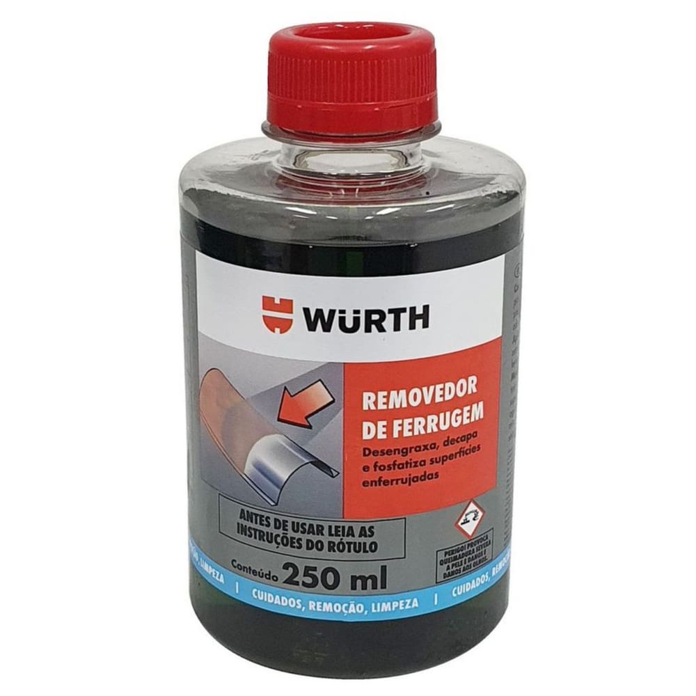 Recupera Metal Limpa Ferrugem Protege Oxidação Wurth 250 Ml