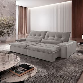 Sofá Nivus Veludo 02 Módulos de 120cm B25cm Meu Sofá Online