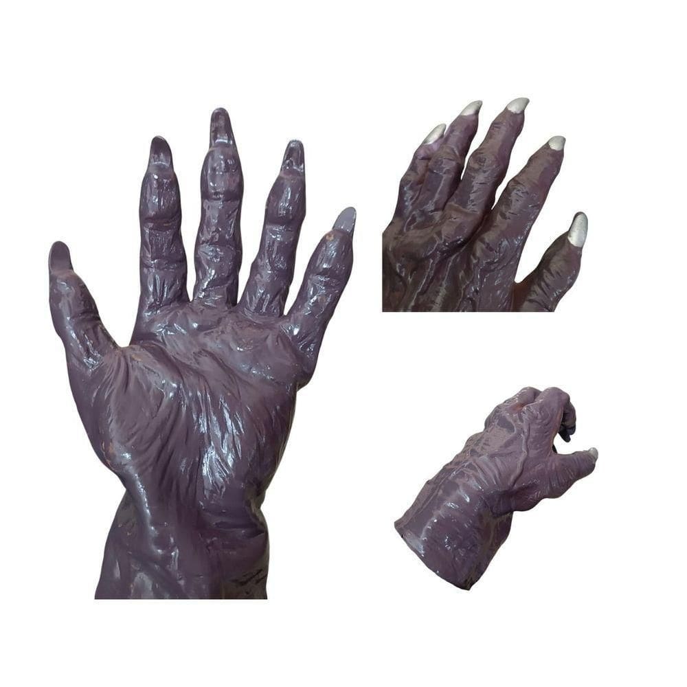 Luva Lobisomen Halloween Adulta Látex