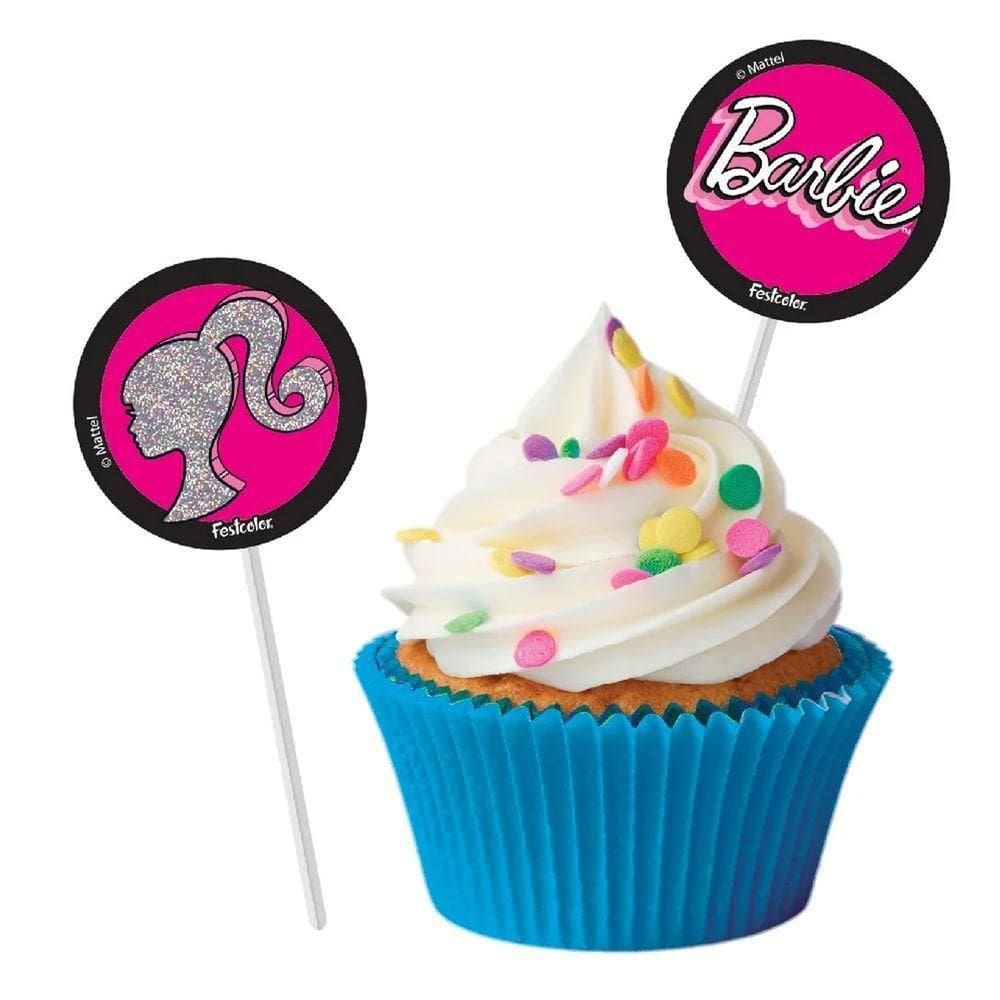 Topper Para Docinho Barbie - 8 Unidades