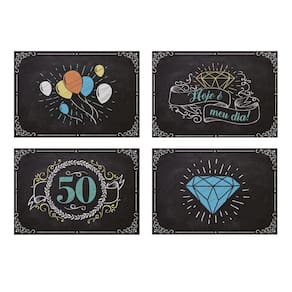 Quadros Decorativos 50 Anos - 45cm X 31cm - 4 Unidades