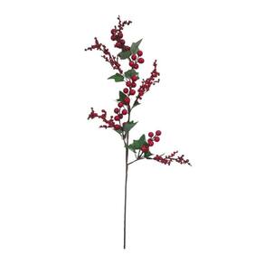 Galho Decorativo Grande Frutos Vermelhos Variados - 60cm