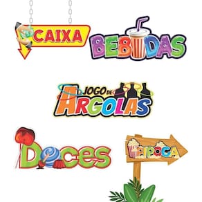 Placa Decorativa Festa Junina Para Barracas Tipo Doces