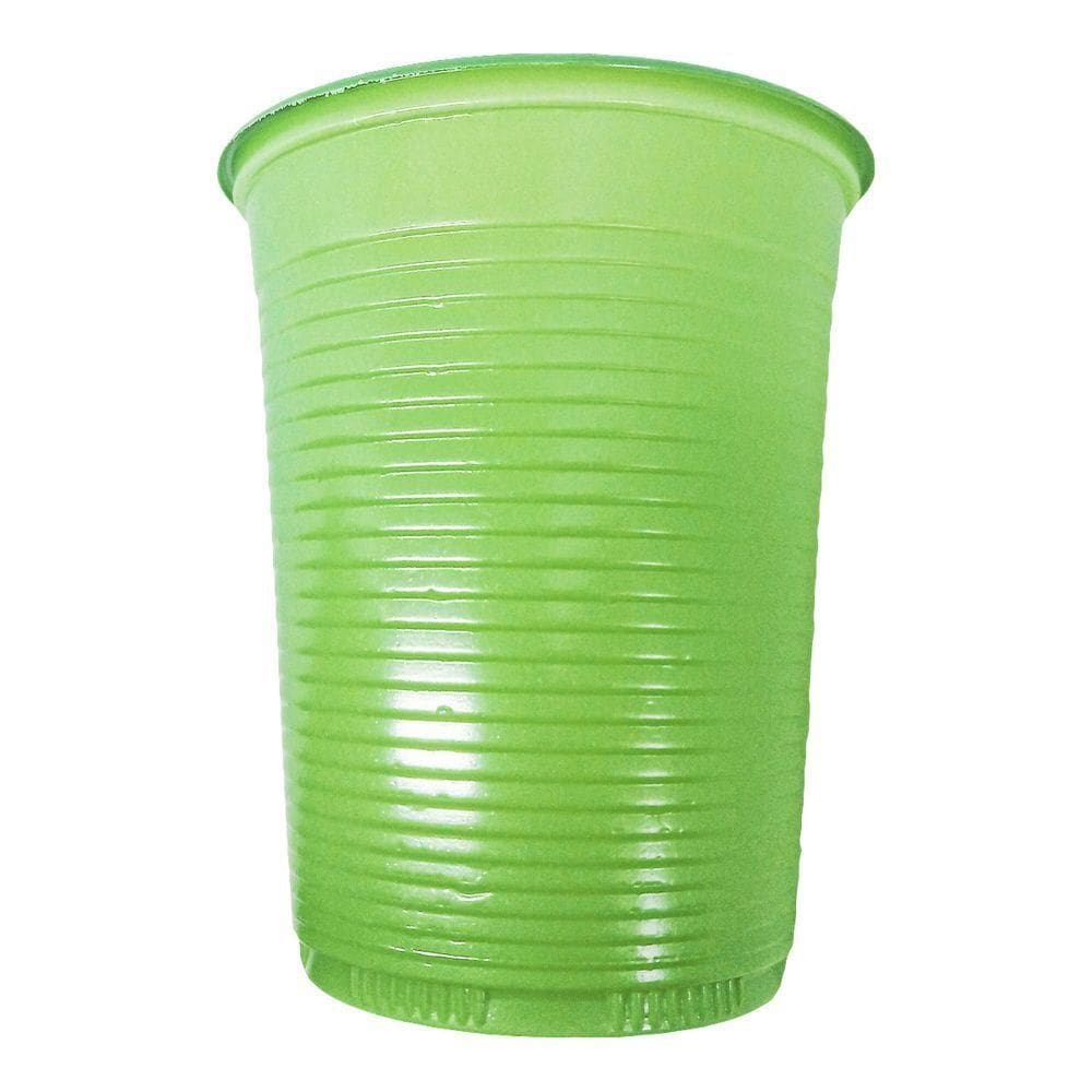 Copo Descartável Verde Claro De Festa - 200ml - 50 Unidades
