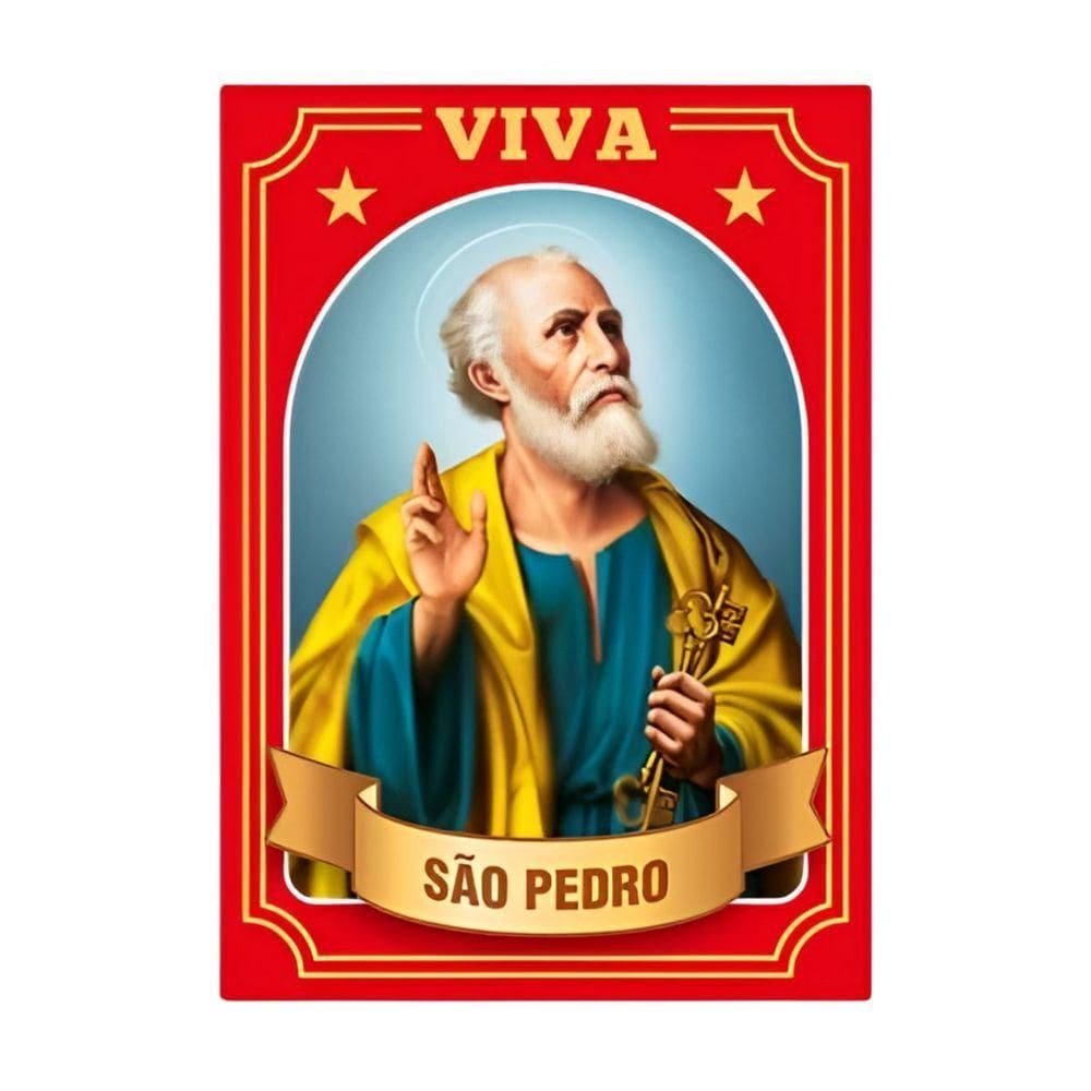 Painel Decorativo Festa Junina São Pedro - 70cm X 50cm