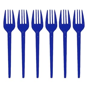 Garfinho Descartável Azul Escuro Para Festas - 50 Unidades