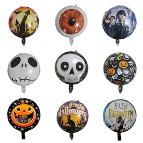 Balão Metalizado Halloween Estampado - 18 Polegadas Modelo Caveira