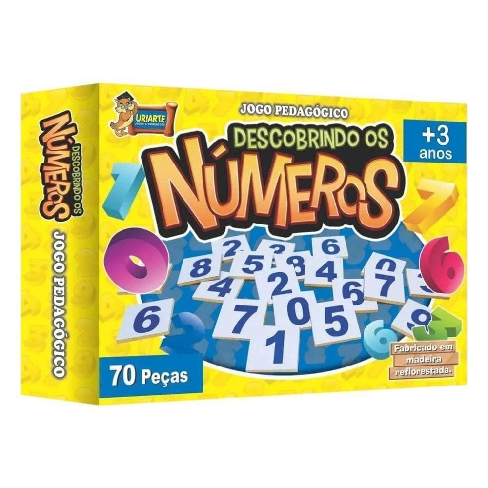 Jogo Pedagógico Descobrindo Os Números - 70 Peças