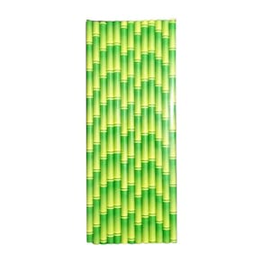 Canudo De Papel Bambu Verde - 25 Unidades