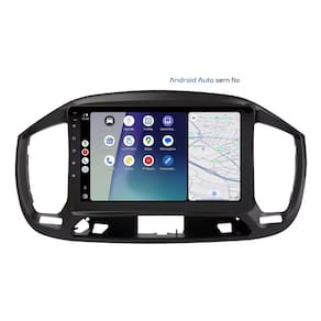 Central Multimídia Fiat Uno 2015 2016 2017 2018 2019 2020 2021 Svart Tela de 9" 2GB de RAM Android Auto e Carplay + Câmera de ré