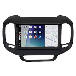 Central Multimídia Fiat Toro 2015 2016 2017 2018 2019 Preto Fosco Svart Tela de 9" 2GB de RAM Android Auto e Carplay + Câmera de ré