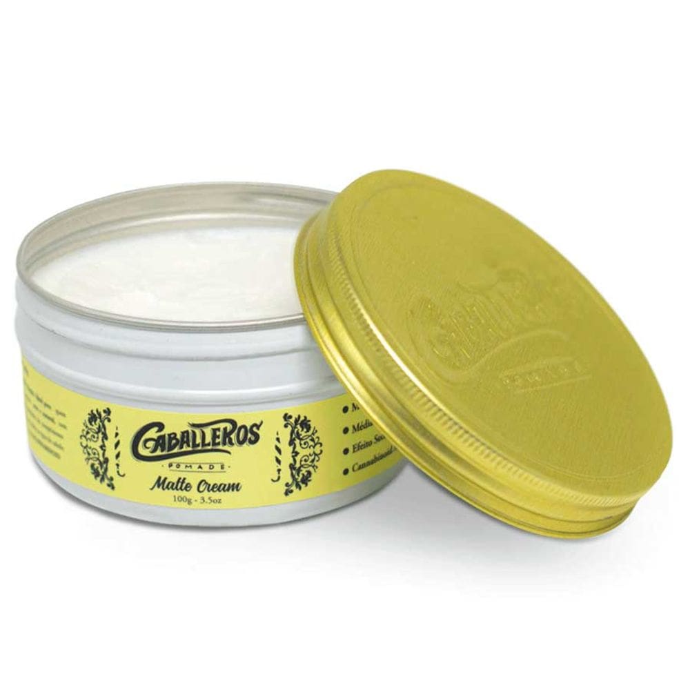 Pomada Matte Cream - Efeito Seco Média Fixação 90g Caballeros